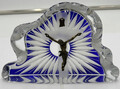 Glas Statue Skulptur Religion Jesus Christus Messing Metall vintage alt antik