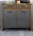 Kommode in Used Wood Design grau Matera Sideboard Vintage Retro 119x110 cm Prime