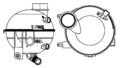 MAHLE (CRT 18 000S) Ausgleichsbehälter, Kühlmittel für CITROEN PEUGEOT