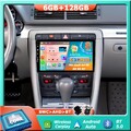 9"Für Audi A4 8E 8H B6 B7 Android 15 Autoradio GPS Navi DAB+CarPlay RDS 6G+128GB