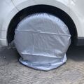 4 Stück Reifenabdeckung Radabdeckung Radschutzhülle Wohnmobil Anhänger Auto E