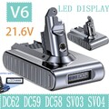 9500mAh Für DYSON V6 Akku DC58 DC59 DC61 DC62 DC72 SV03 SV06 SV09 21.6V LED Akku