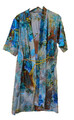 Elegante Morgenmäntel aus Satin, bequemer Kimono-Morgenmantel mit Dreiviertelarm