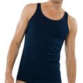 Schiesser Herren Original Classics -  Feinripp Unterhemd 5   navy NEU*