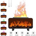 LED Aroma Diffuser Mit Flammen Effekt Luftbefeuchter Diffusor Für ätherische Öle