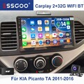 2+32GB Android 14 CarPlay Autoradio GPS Navi + DAB Für KIA PICANTO TA 2011-2016
