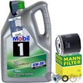 MANN ÖLFILTER+MOBIL 1 ESP 5W30 ÖL passend für MERCEDES A/B KLASSE W246 W176 C117