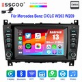 7" Für Benz C-Klasse W203 CLK W209 Autoradio 2+32G Android 13 Carplay GPS RDS BT