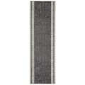 Design Velours Teppichläufer Brücke Teppich Diele Flur Kurzflor Casa Grau Creme