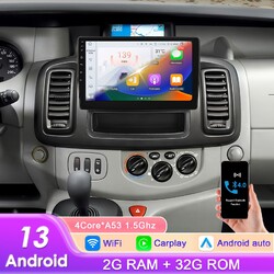 Für Opel Vivaro A Renault Trafic 10-14 Autoradio Android 14 Carplay GPS 10" 32G