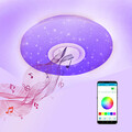 LED Deckenleuchte Bluetooth Musik Deckenlampe Sternenhimmel 36W Flurlampe
