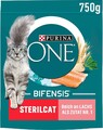 PURINA ONE BIFENSIS STERILCAT Katzenfutter trocken reich an Lachs  (6 x 750g)