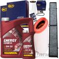 FILTER SET SATZ+MANNOL 5W30 ÖL passend für BMW E81 E87 118+120d E90 E91 318+320d