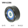 SKF VKM 61086 Umlenk-/Führungsrolle Keilrippenriemen für Toyota Hiace IV Hiace V
