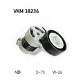 Spannrolle, Keilrippenriemen SKF VKM 38236 für BMW, mitte, mitte rechts, rechts