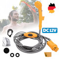 Camping Dusche DC 12V Brause +Tauchpumpe Auto Dusche Caravan Garten Outdoor Gelb