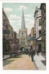 Bristol - Broad Street - alte Postkarte