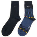 2 Paar s.Oliver Socken Strümpfe Herren 2er Pack Business Socken navy Gr.43-46