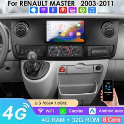 10.1"Autoradio Für Renault Master 2003-2011 Carplay Android13 GPS BT5.0 WIFI SWC