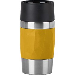 EMSA Isolierbecher Travel Mug Compact 0,3l Manschette, gelb