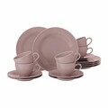 Seltmann Weiden Kaffeeservice 18-tlg. Beat Altrosa, Geschirr-Set, Porzellan