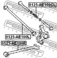 Querlenker Hinterachse unten 0125-AE100R FEBEST für TOYOTA COROLLA Compact