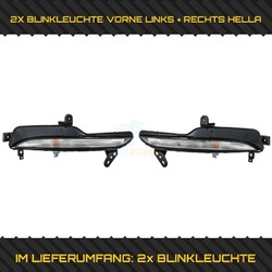 2X HELLA BLINKLEUCHTE VORNE LINKS + RECHTS FÜR RENAULT
