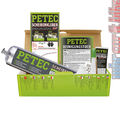 Petec Scheibenkleber Set 400ml Schlauchbeutel Primer, Reinigungstuch, Düse
