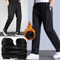Neu Herren Fleece Winter Thermo-Hose Sport-Hose Jogging-Hose Trainingshose L~3XL