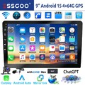 9" 2 DIN ChatGPT Android 15 4+64G Carplay Autoradio GPS Navi RDS WiFi BT MIK KAM