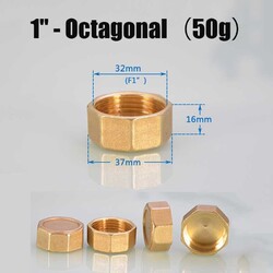 Messing Kappe Innengewinde 1/8"1/4"3/8"1/2"3/4"1"  Verschraubung Gewinde Fitting