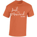 Just Married Mrs. Hubby Wifey King Queen Uni Top (JUST MARRIED, T-SHIRT)