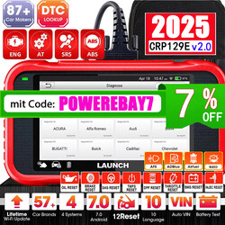 Launch CRP129X V2.0 Profi KFZ Diagnosegerät Auto OBD2 Scanner Fehlerauslesegerät💥12Service Funktionen✔️5Inch HD Screen✔️4System