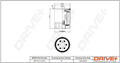 Ölfilter Anschraubfilter DP1110.11.0339 Dr!ve+ für MITSUBISHI SMART