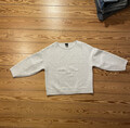 Selected Femme Sweatshirt Shirt Pullover hellgrau weiß Damen  38 / M