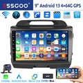 9" DAB+ 4+64G Autoradio Android 13 Carplay GPS WIFI RDS Für Kia Sportage 2010-16