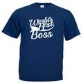 Herren-T-Shirt World's Best Boss Erwachsene