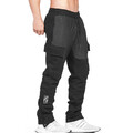 Herren SPORTS Hose Außen Fitness Jogginghose Taschen Freizeit Locker