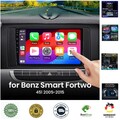 Smart Sytsem Mercedes Benz Smart Fortwo 451 2005-2015 CarPlay für Apple Andro...