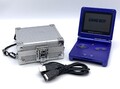Nintendo Game Boy Advance SP Konsole | GBA Blau | inkl. Kabel & Alu-Koffer