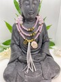Lange Kette Hippie Boho Ibiza Beach Bohemian Steinperlen Quaste Peace 80cm K368