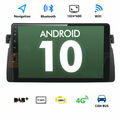 Android 10.0 1 DIN 9" Autoradio USB GPS Navi WIFI Bluetooth APTX für BMW E46