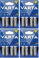 4 x 4er Varta ULTRA LITHIUM Batterien AA Mignon 1,5V MHD 2033