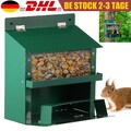 Eichhörnchen Futterhaus aus Metall Futterkasten Futterautomat Futterstation DHL