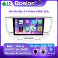Android 15 Für Kia Rio 2 ii Pride 2006-2011 Autoradio CarPlay GPS Navi 6GB+128GB