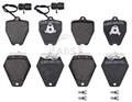 Bremsbelagsatz Scheibenbremse A.B.S. 37005 für AUDI 100 200 A6 A8 D2 4D2 4D8 C3