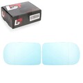 2x Spiegelglas links rechts asphärisch blau zum Kleben für BMW 5er E39 1997-