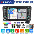 2+32GB Carplay Für Audi A3 S3 RS3 8P1 8PA Android 13 DAB+ Autoradio GPS +Kamera