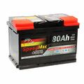 Autobatterie 80Ah 12V +50% Power 750A ersetzt 70Ah 72Ah 74Ah 75Ah 77Ah Speed Max