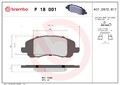 BREMBO Bremsbelagsatz Scheibenbremse PRIME P 18 001 für CHRYSLER JEEP COMPASS 4